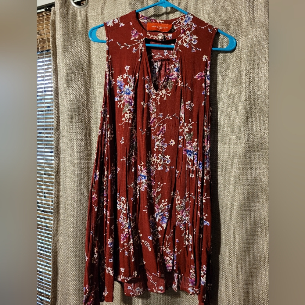 Akira Small Red Flower Dress